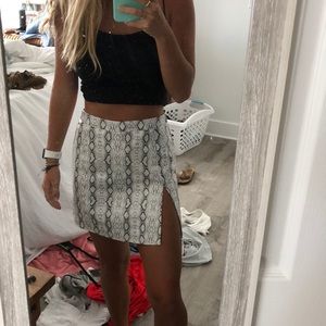 princess poly snake skin skirt!!